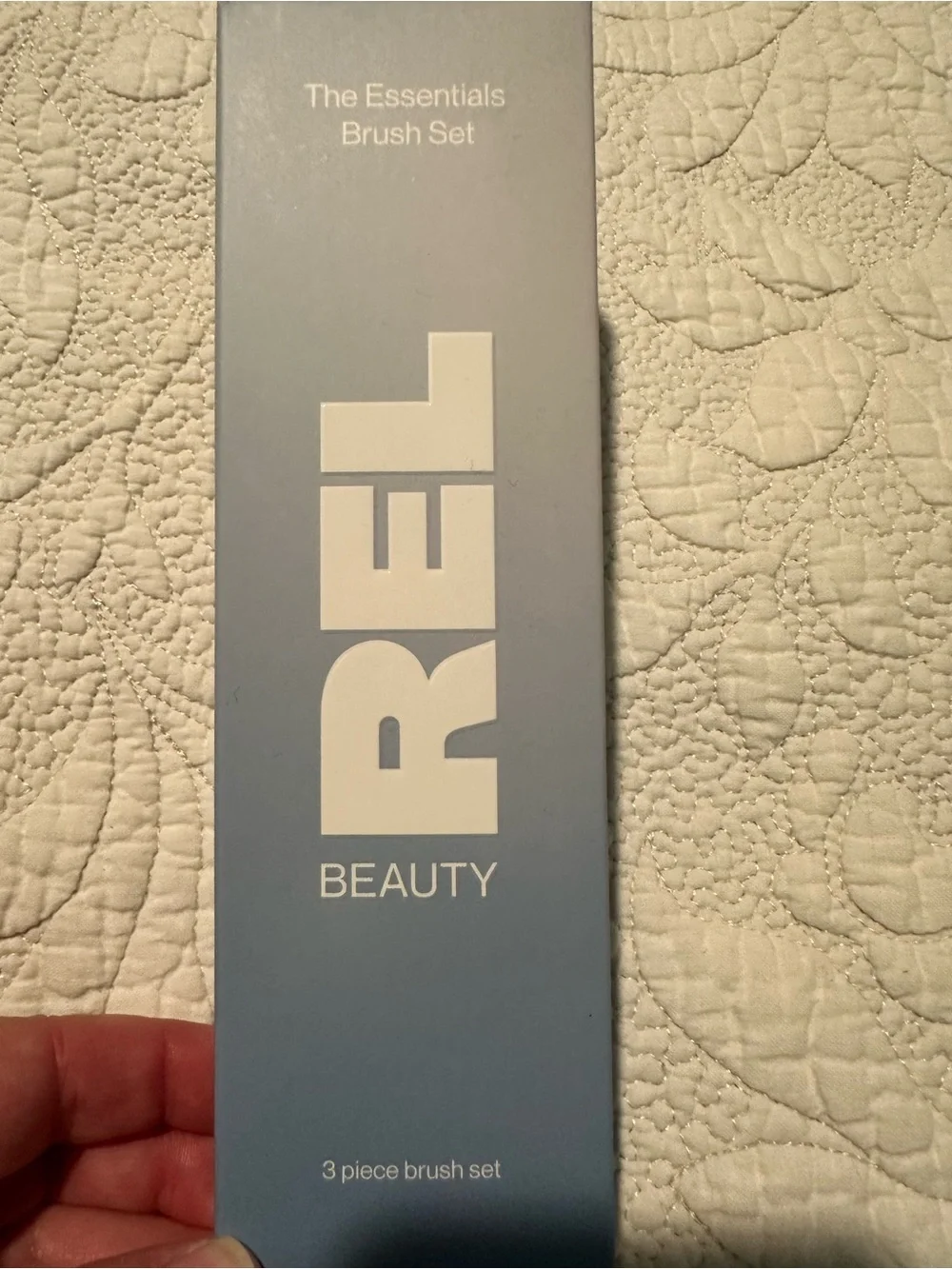 REL Beauty 3-Piece Rose Gold Makeup Brush Set